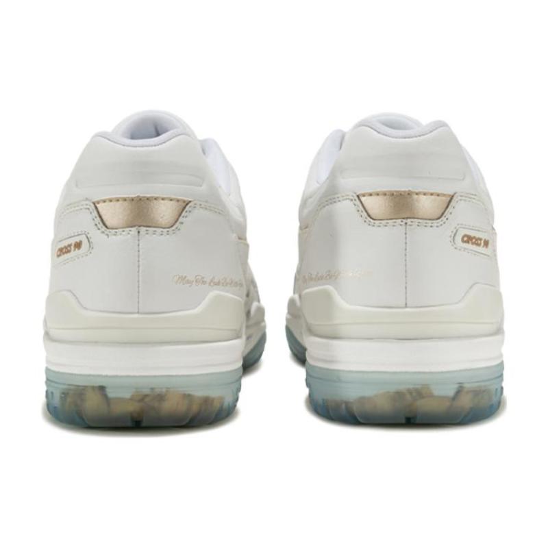SAUCONY Cross 90 Slip Resistant Cushioning Abrasion Resistant Low Top Skateboard Shoes Unisex White Brown Saucony S79035-15