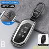 Zinc Alloy Genuine Leather Auto Key Fob Cover Fit For Dongfeng Forthing Fengxing T5 Evo Smart Key Ring Protector Case Housing Remote Auto