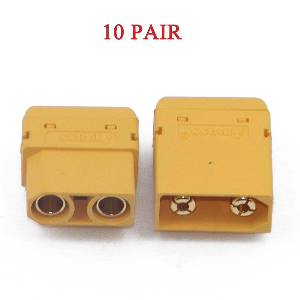 10/50 pair Amass XT90PW 4.5mm Gold Plated Banana Plug model circuit board for RC Model