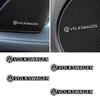 Hijk1 ·4pcs 3D Aluminum Speaker Stereo Speaker Badge Emblem Sticker for VW Volkswagen Golf Polo Passat Touran Accessories
