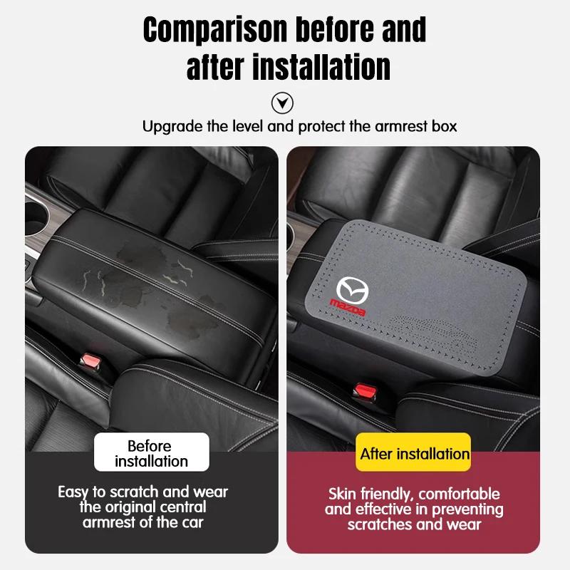 2025 Horký Chránič Podloketní Opěrky Autosedačky Polštářek Kryt Úložného Boxu Pro Mazda 2 3 6 5 Atenza CX3 CX5 MX5 CX7 Axela CX30 CX90 C