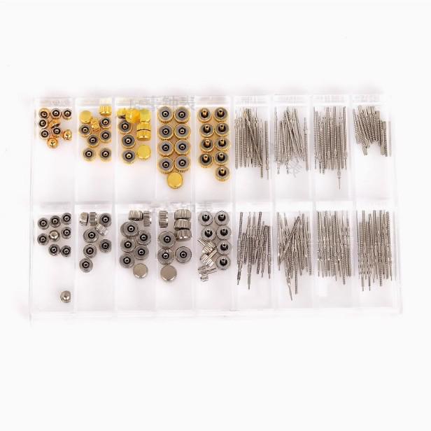 Messing Gold & Silber Uhrenkronen mit Stiel - Mehrere Modelle für Reparatur
