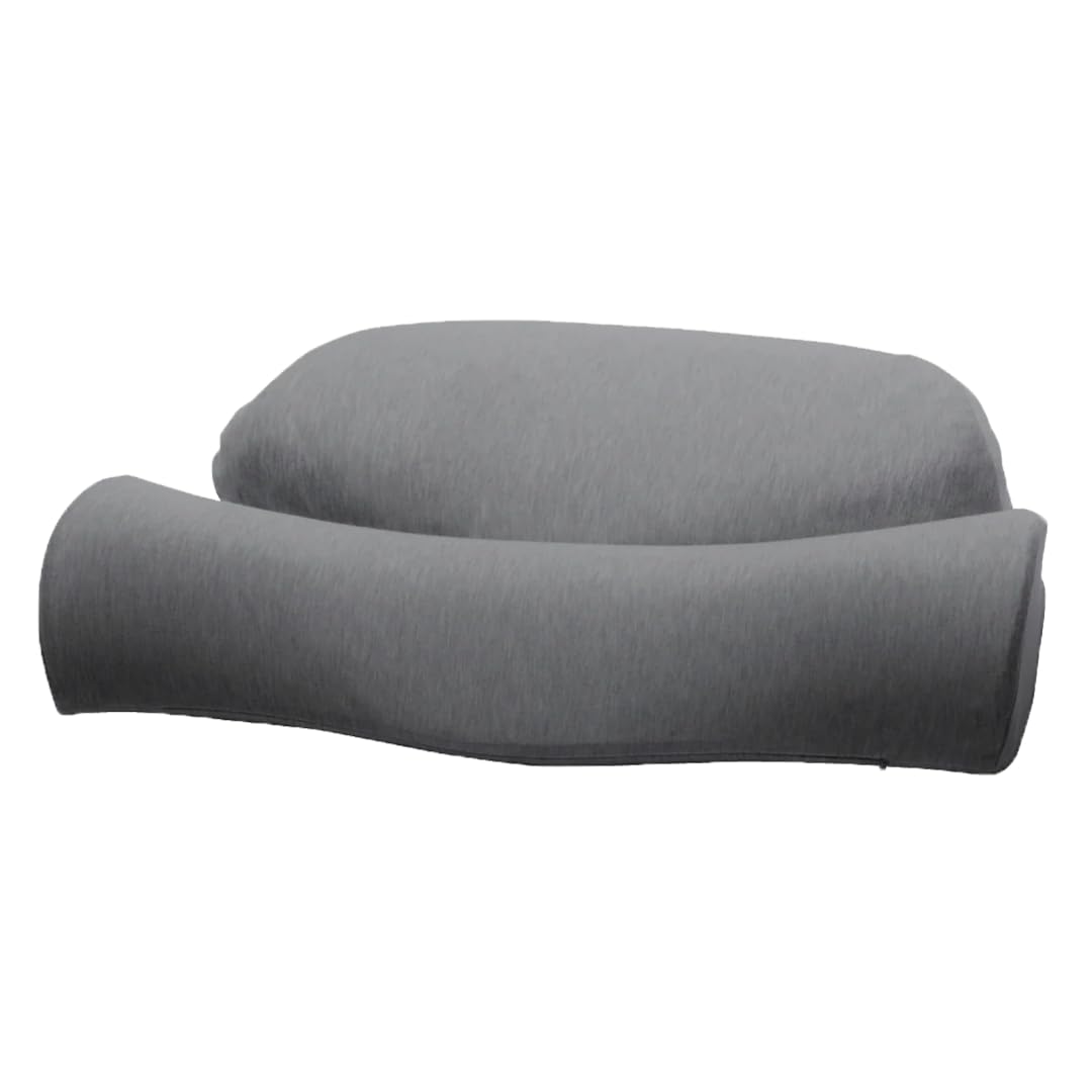 

CALQS Double Pillow PLUS Dark Gray: Pillow for Neck and Shoulder Support, Comfortable Sleep, High-Resilience Bedding, Mother s Day or Father s Day