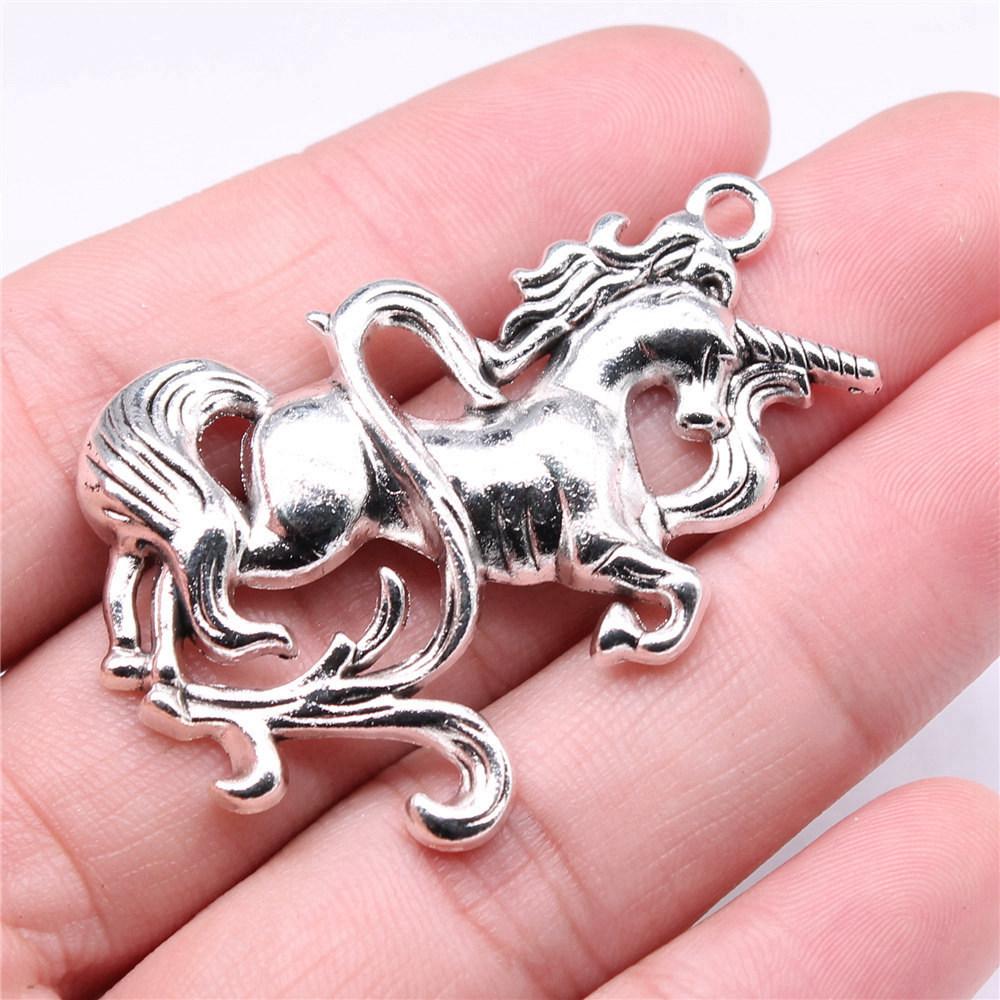 Charms Unicorn Pendants Vintage Jewelry Supplies QC134