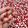 100 ks Mini Dřevěná Beruška Samolepicí Nálepka Dekorace Bonsaje DIY Řemesla Vílí Zahrada Figurka Miniaturní Dekorace Domu
