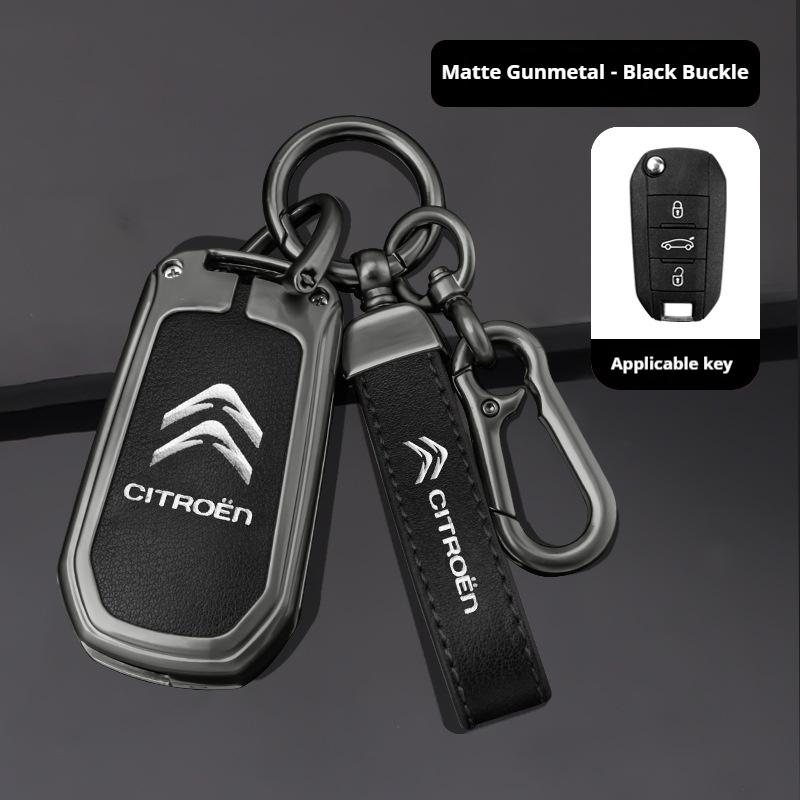 

Zinc Alloy Car Key Case Cover Citroen C4 C5 C3 C1 C2 C6 C8 Picasso Berlingo VTS Xsara C-Crosser C-Elysee Jump KeyChain Metal Key