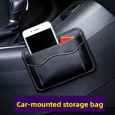 Bolsa de Armazenamento Adesiva para Fenda de Assento de Carro e Console Central