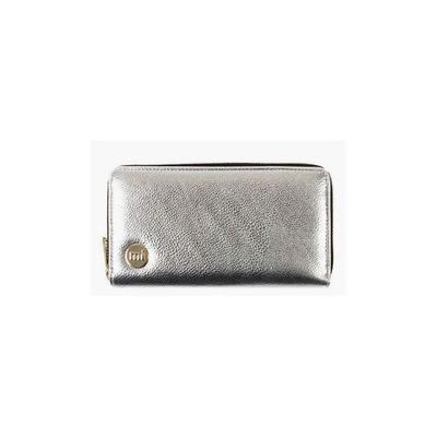 Wallet - Mi-Pac - Metallic Silver - 100% Polyurethane - Zipped Pocket - Unisex