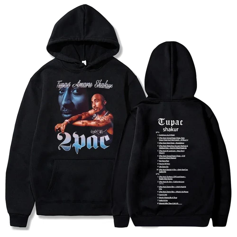 Felpa con Cappuccio Tupac Shakur Uomo Donna Stampa Grafica All Eyez on Me Felpa con Cappuccio Hip Hop Rapper Ritratto Pullover Streetwear Felpa Casual per Fan Regalo