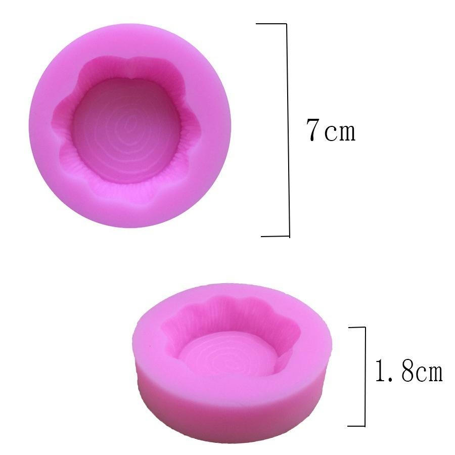 3D Silicone Mold Tree Stump Stakes Mold Christmas Cake Decorating Fondant Silicone Mold 1 Pc