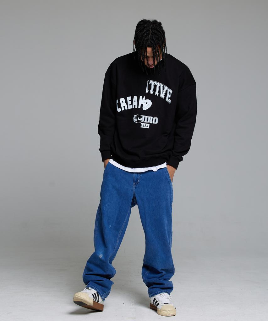 CREAM SODA LAB 1984 Creative Sweatshirt Black