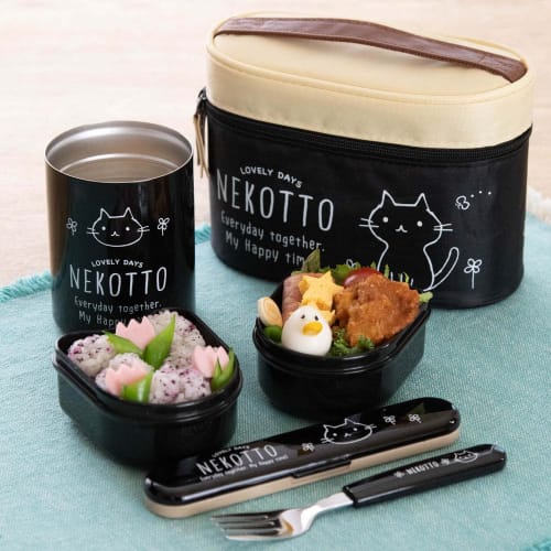 Skater Antibacterial Thermal Lunch Box Lunch Jar Cat 560ml KCLJC6AG-A