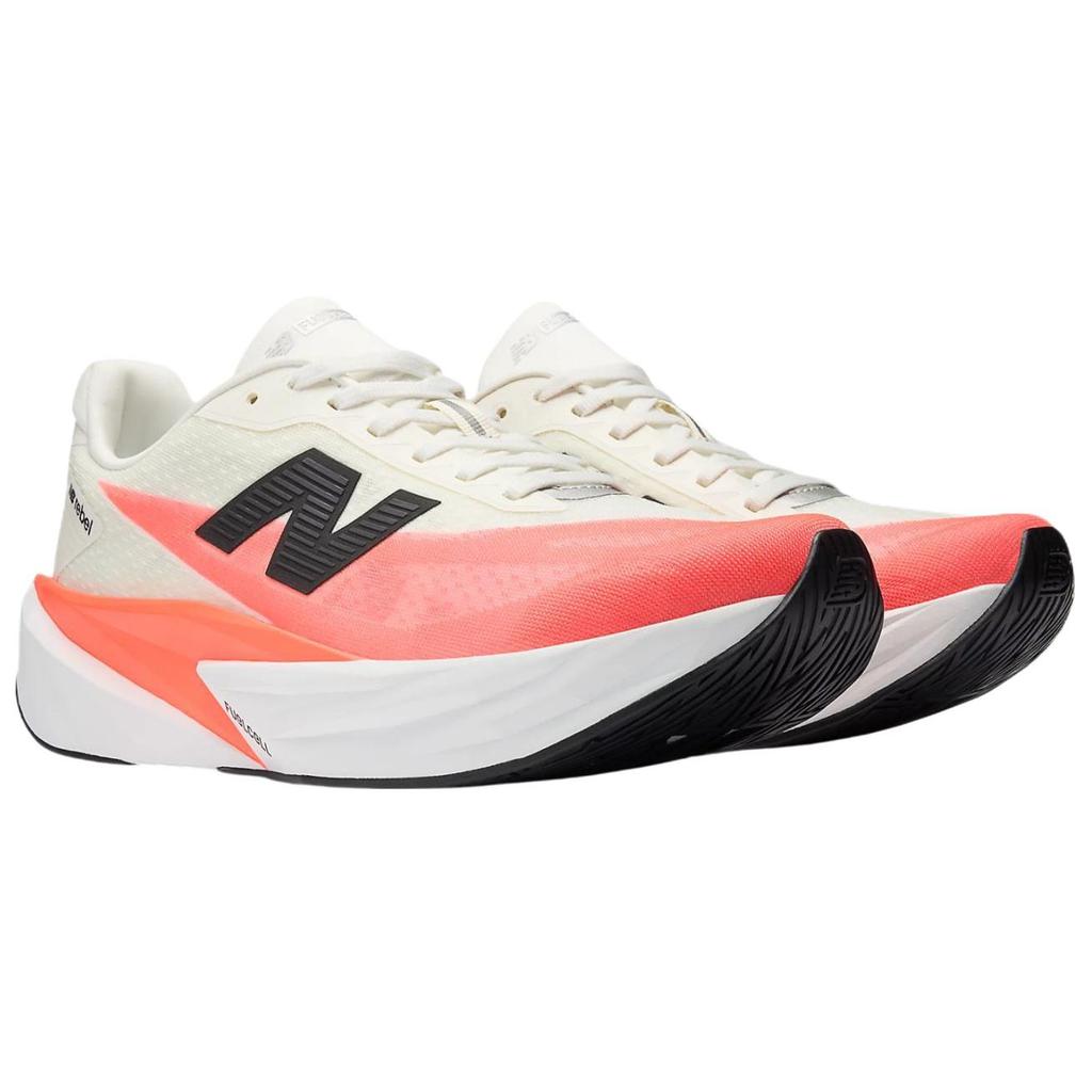 New Balance FuelCell Rebel V5 Abrasion Resistant Low Top Running Shoes Unisex White Red