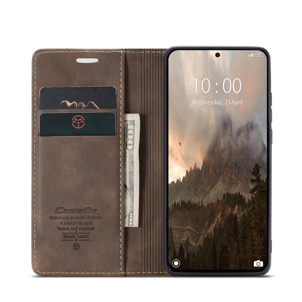 For Xiaomi 14T Pro Case CASEME 013 Series Card Holder Stand Leather Phone Cover