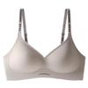 Women's Seamless Push-Up Sports Bra with Side Support and Beautiful Back Design