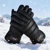 New PU Gloves Windproof Coldproof Warm Gloves Warm Skiing Gloves Gift