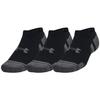 Under Armour Ankle Socks Unisex 3 Pack Black 1379526-001