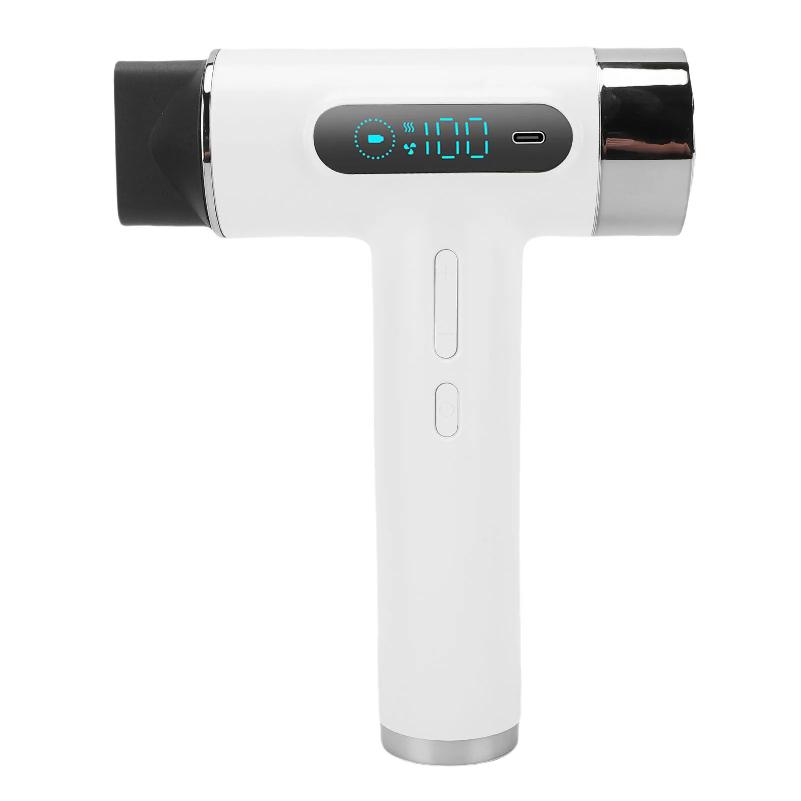 Cordless Hair Dryer 300W High Speed Cold Hot Wind USB Rechargeable Hair Blow Dryer for Dog Dormitory Travel