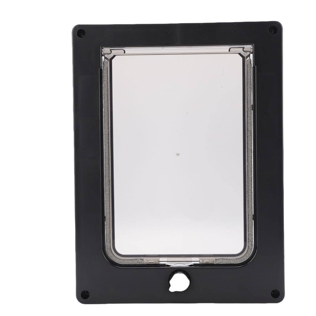 Cat Door Weatherproof Pet Door Magnetic Closure Thickened Frame Interior Exterior Use for Pets Up to 20 Lb Small (S)