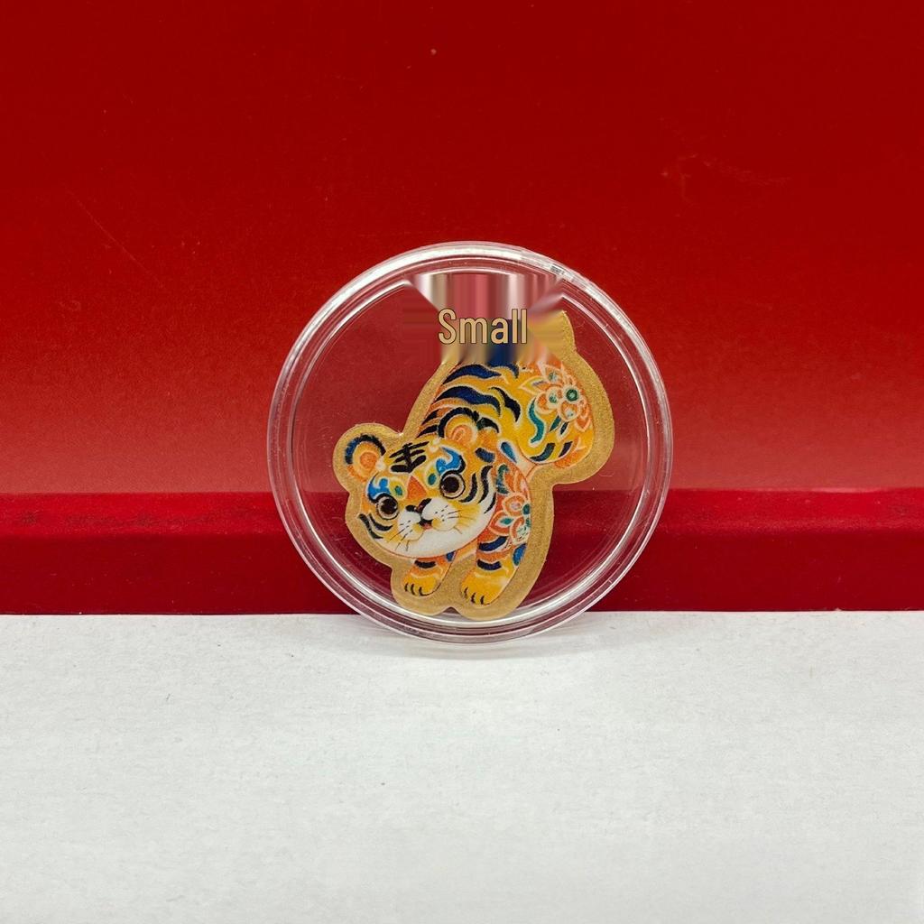 Chinese Zodiac Year of the Horse: 999 Fine Gold Mobile Phone Stickers - Festive Souvenir & Cultural Gift