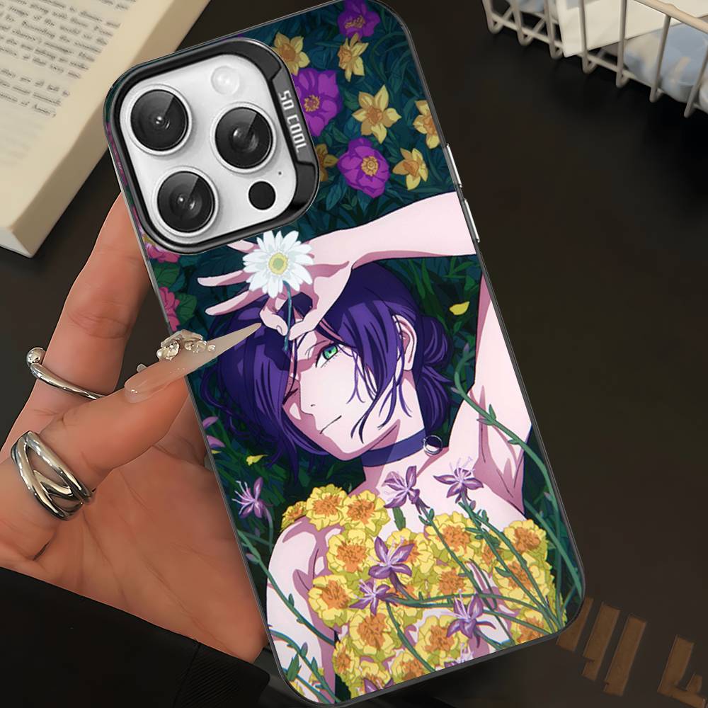Anime C-Chainsaw Man Phone Case For IPhone 17 16 15 14 11 12 13 Pro Max Plus Pro Colored Silver Cover