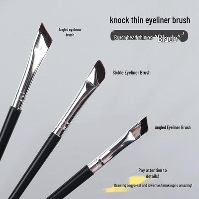 Wang Feifei Eyebrow & Eyeliner Brush Set A101/A102 - Angled Lip & Outline Brush