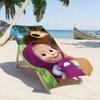 Cartoon M-Masha n the B-Bear-S Towel Sports Quick Dry Travel Camping Gear Sandproof Soft Light Large Beach Towel
