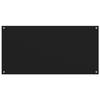 Kitchen Backsplashes 2 Pcs Black 80x60 Cm Tempered Glass