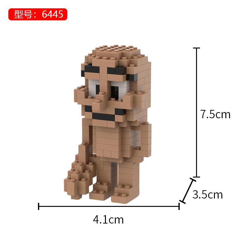 Американская классика гор и морей Строительные блоки Деревянные человечки Люди-акулы Детские строительные блоки Пазл Мультяшный