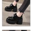 Small thick-soled inner heightening loafers for women's spring and autumn 2025 new muffin soft-soled single shoes trend
