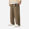 Li Ning Série Lifestyle Sportif Imperméable Couleur Unie Ample Confortable Jambe Large Coupe Droite Taille Moyenne Pantalon Décontracté d'Hiver Homme pantalon AYKUA15-3