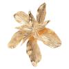 Ftcy Exaggerated Flower Ring For Women Metal Punk Double Layered Finger Ring Adjustable Women'S Party Jewelry Accessories