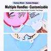 Japanese Oil Painting Portable Cooling Fan Polyester Round Handheld Fan  Campus Travel
