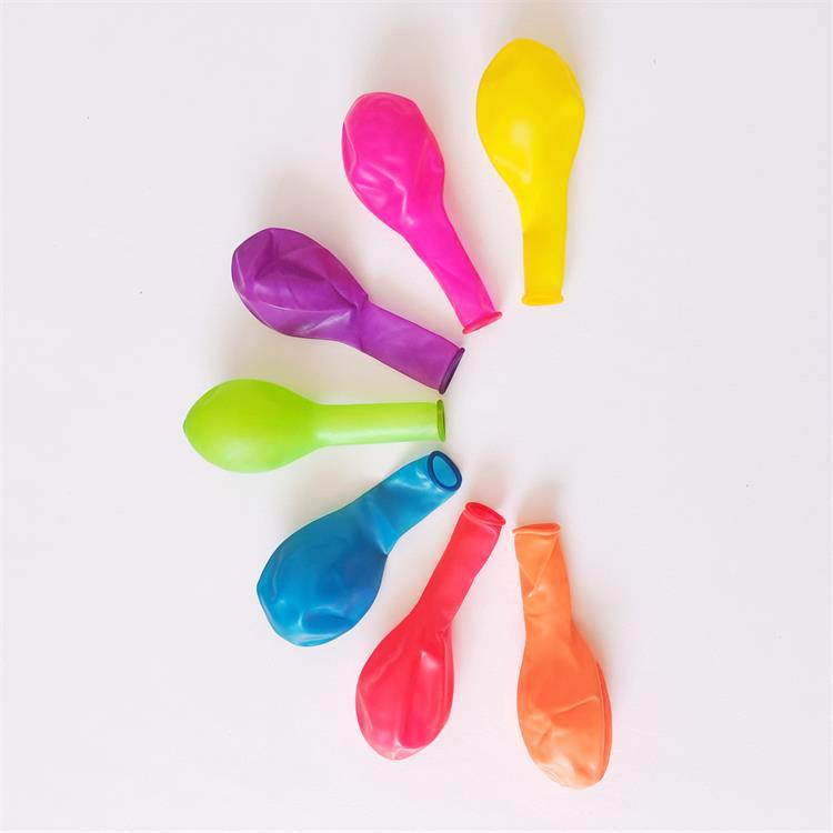 10-Inch Colorful Transparent Crystal Bobo Latex Balloon for Party Decoration