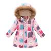 Winter Long Cotton Jacket for Coats Girl Clothes Children's Clothing Thicken Outerwear Parka Kids 3-10 Years Old Girls