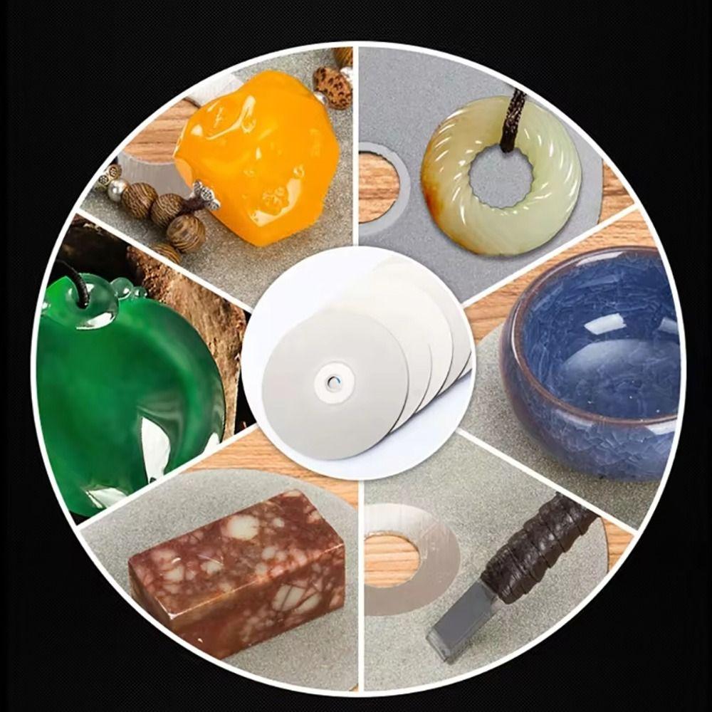 1 Stück 4 Zoll 100 mm Diamant Schleifscheibe Flache Läppscheibe Polierpad Für Edelstein Schmuck Glaspolieren