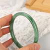 1Pcs Imitation Natural Jade Solid Color Bangles Vintage Palace Simple Glass Bracelet Chinese Style Ancient Jewelry
