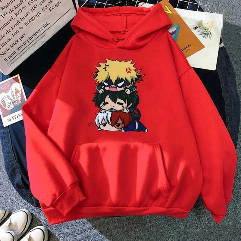 

Cartoon Anime Couple Hooded Sweater European Size Printed Sweater Academy 3XL