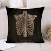 Cushion Cover  Anatomical Skeleton Pillow Cases Pillowcase Pillowcases for Pillows X Cushions Covers for Bed Pillows