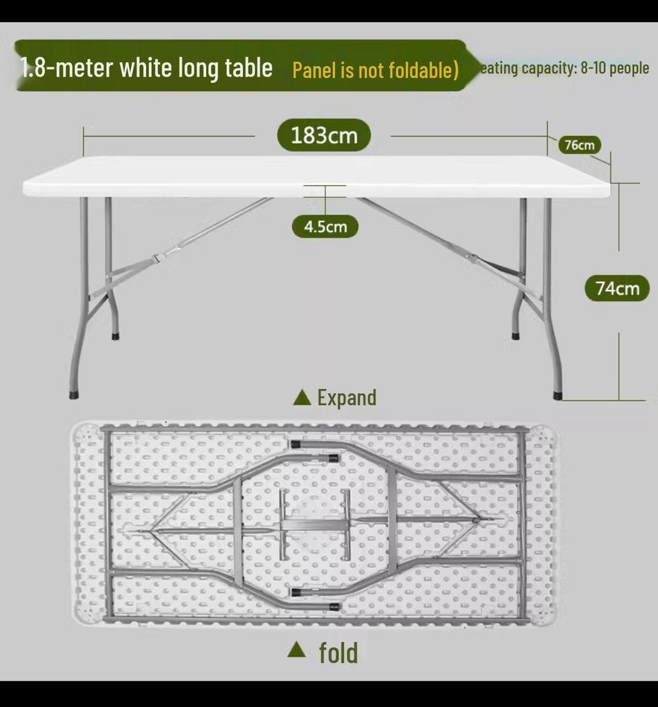 Portable Waterproof Folding Table for Outdoor Events