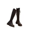 School season boots, small long boots, Martin boots, women's British strap, tall tube 2025 knight autumn and winter new boots