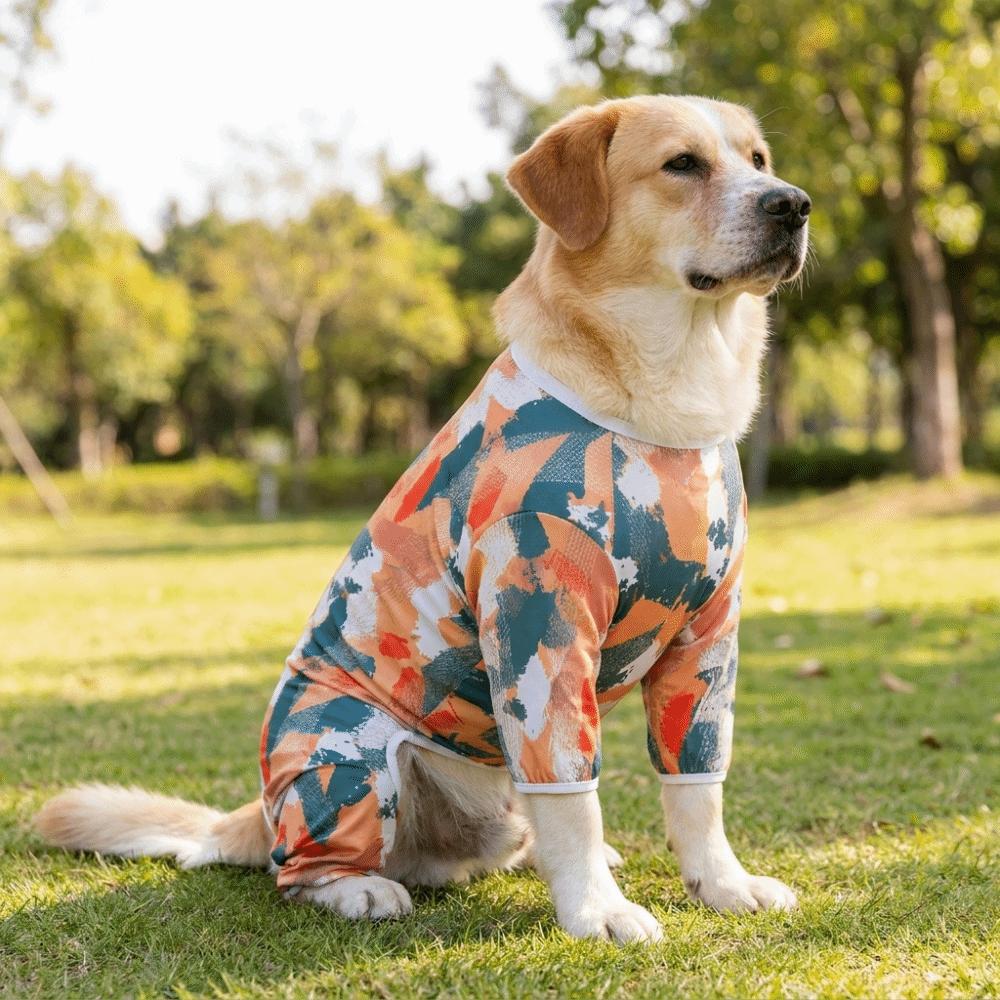 Ultra-thin Breathable Dog Sunscreen Clothes Cartoon Print Sun Protection Cooling Dog Clothing Lightweight