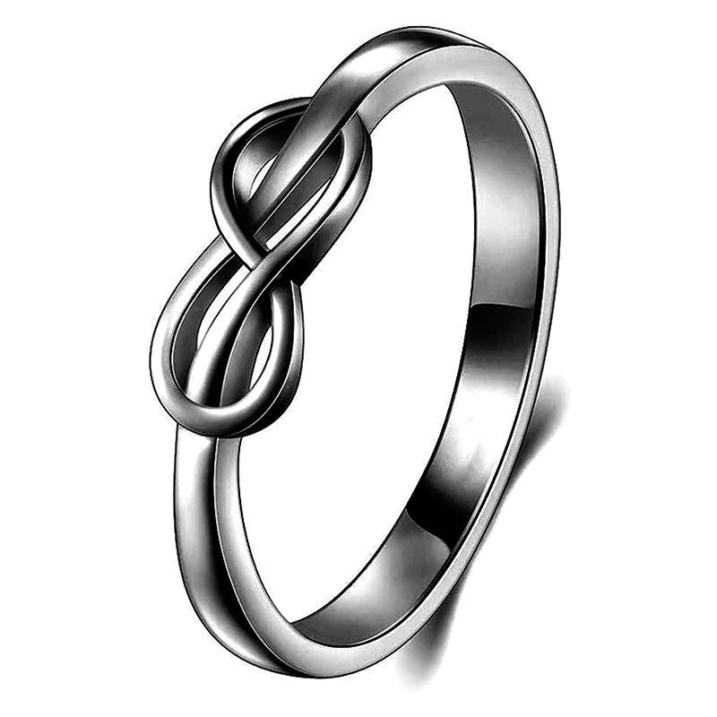 Luxury Female Rings  Sterling Silver Minimalist Infinity Design Women Finger Rings Accessories Daily Party  Bulk