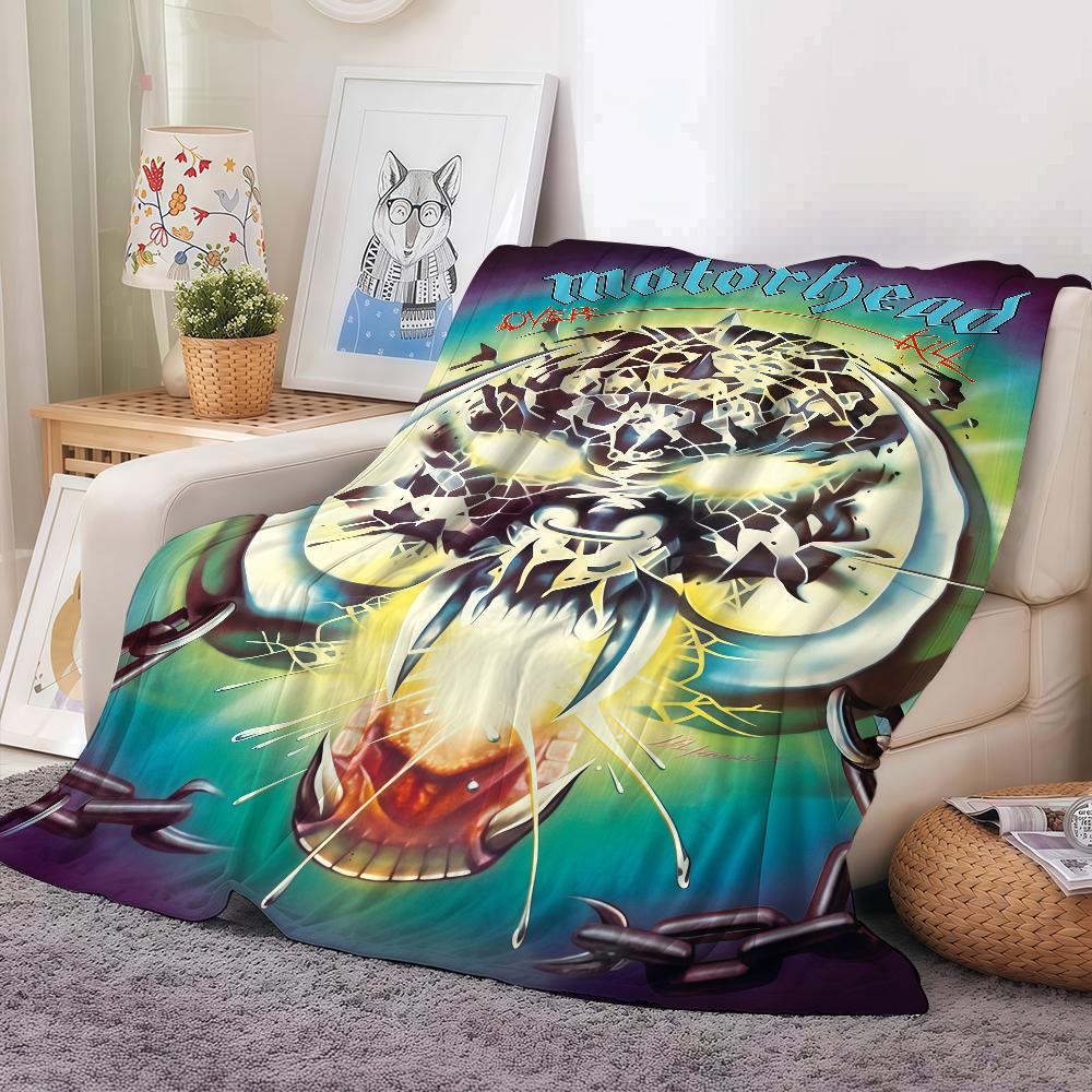 Rocková Kapela M-Motorhead Deku Teplá A Měkká Vhodná Do Ložnice Obývacího Pokojí Rozkládací Postel Kanceláře Cestování Kempování