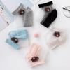 1Pair Of Transparent Lace Crystal Socks Breathable Ultra-thin Ankle Socks Summer Girl Stretch Socks