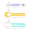 1pcs 3 In 1 Fruit Ball Digger Flesh Picker Open Watermelon Ball Digger Spoon Fruit Flesh Picker Tool Carving Knife Fruit Remover