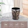 Coș de gunoi pentru baie Coș de reciclare Imprimeu leopard Coș rotund pentru deșeuri Coș de gunoi pentru birou Recipient de gunoi din oțel inoxidabil 5L