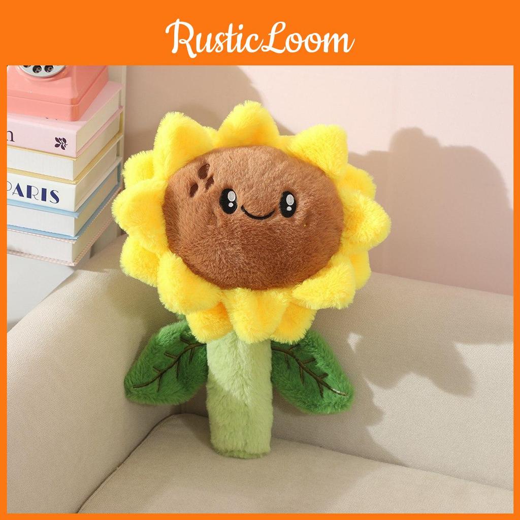 Plush Cartoon Sunflower Toys Children Soft Fill Doll Decorations Gift Holiday