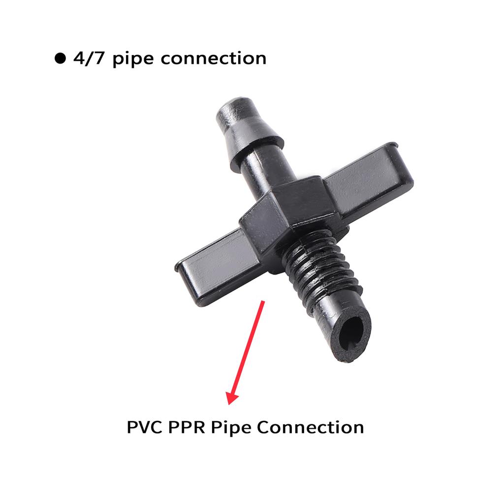 50/100/200Pcs Garden Hose Connectors 4/7mm Hose Single Barbed Straight Joints for Drip Irrigation System and PVC Pipe Fittings