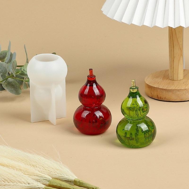 Flexible Silicone Gourd Accessory Mold For Handmade Candle Resin Art Home Decoration And Creative DIY Projects